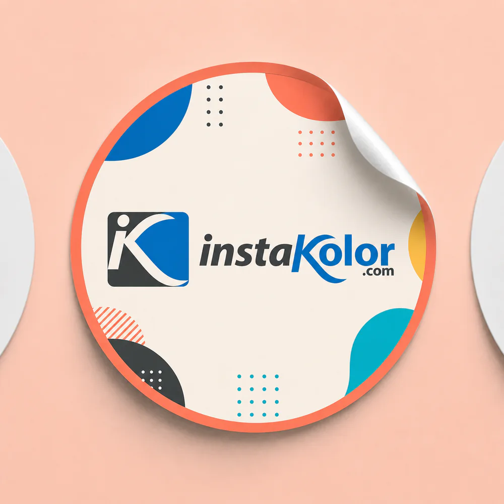 round custom sticker