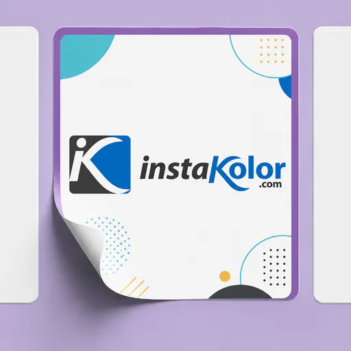 Square sticker preview